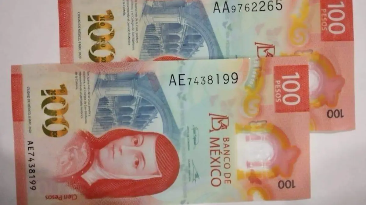 Billetes de 100 Sor Juana Inés